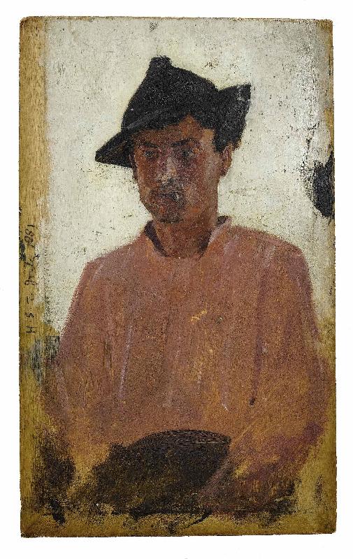 Henry Scott Tuke Italian man with hat Germany oil painting art